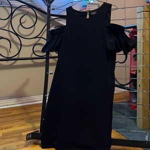 Little black dress cold shoulder